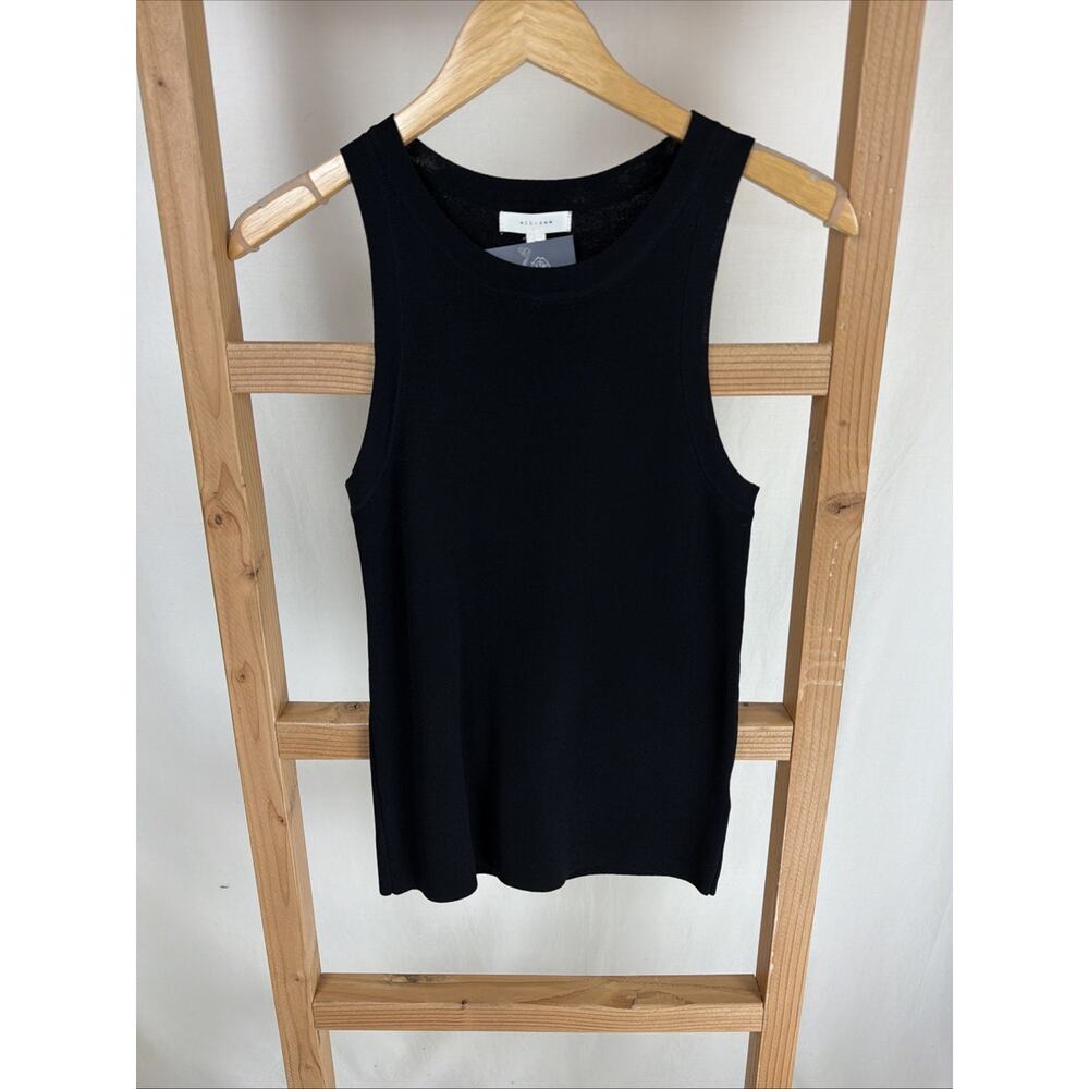 NWT All Row Black Viscose Blend Tank Textured #0997 Size MED